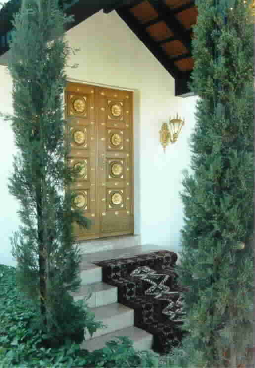 Entrance to the Shrine of Bahá'u'lláh